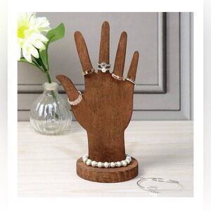 Real Wooden Hand Jewelry Display~NWT